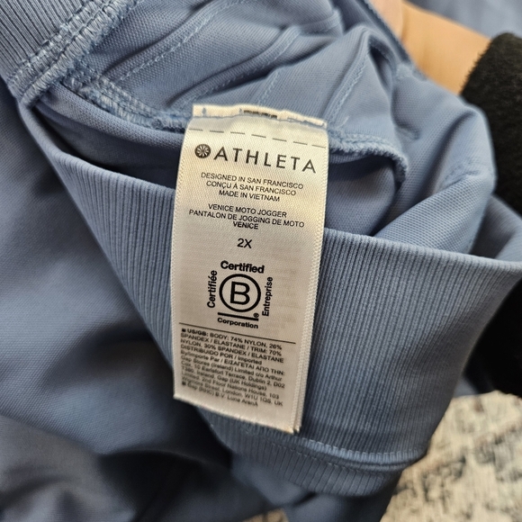 Athleta Venice Moto Jogger in Cottage Blue Plus Size 2X - Picture 11 of 16